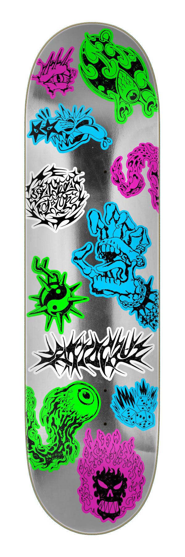 Scribble Flash 8.00-Inch FeelBase Skateboard Deck - Image 3