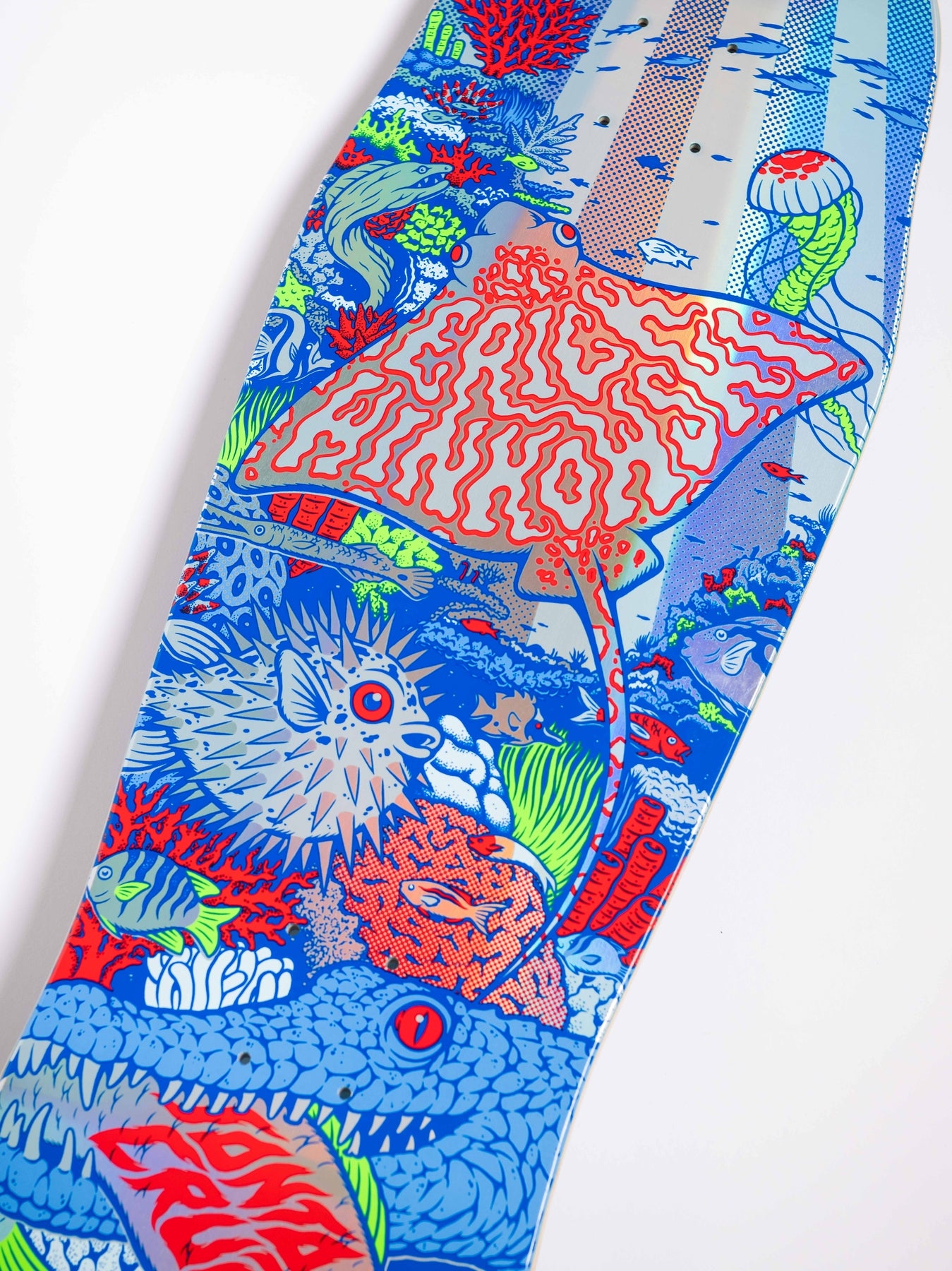 Winkowski Aquatic Prismatic 10.34-Inch Shaped Skateboard Deck - Image 2