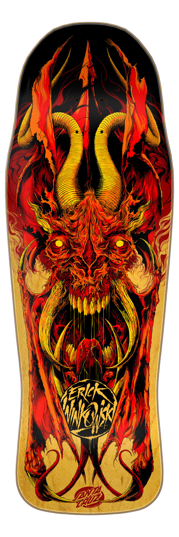 Winkowski Primeval Fire 10.34-Inch Shaped Skateboard Deck - Image 3