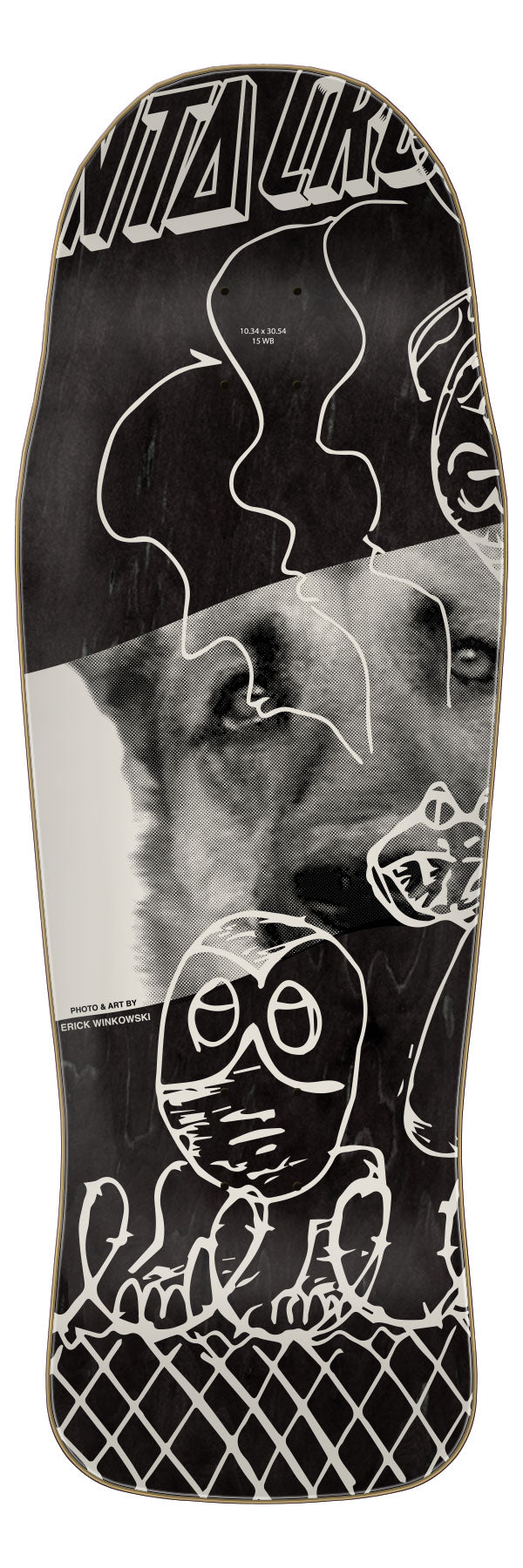Winkowski Tribute 10.34-Inch Shaped Skateboard Deck